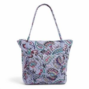 Vera Bradley Carson NS cotton Large Tote Bag in Makani Paisley blue